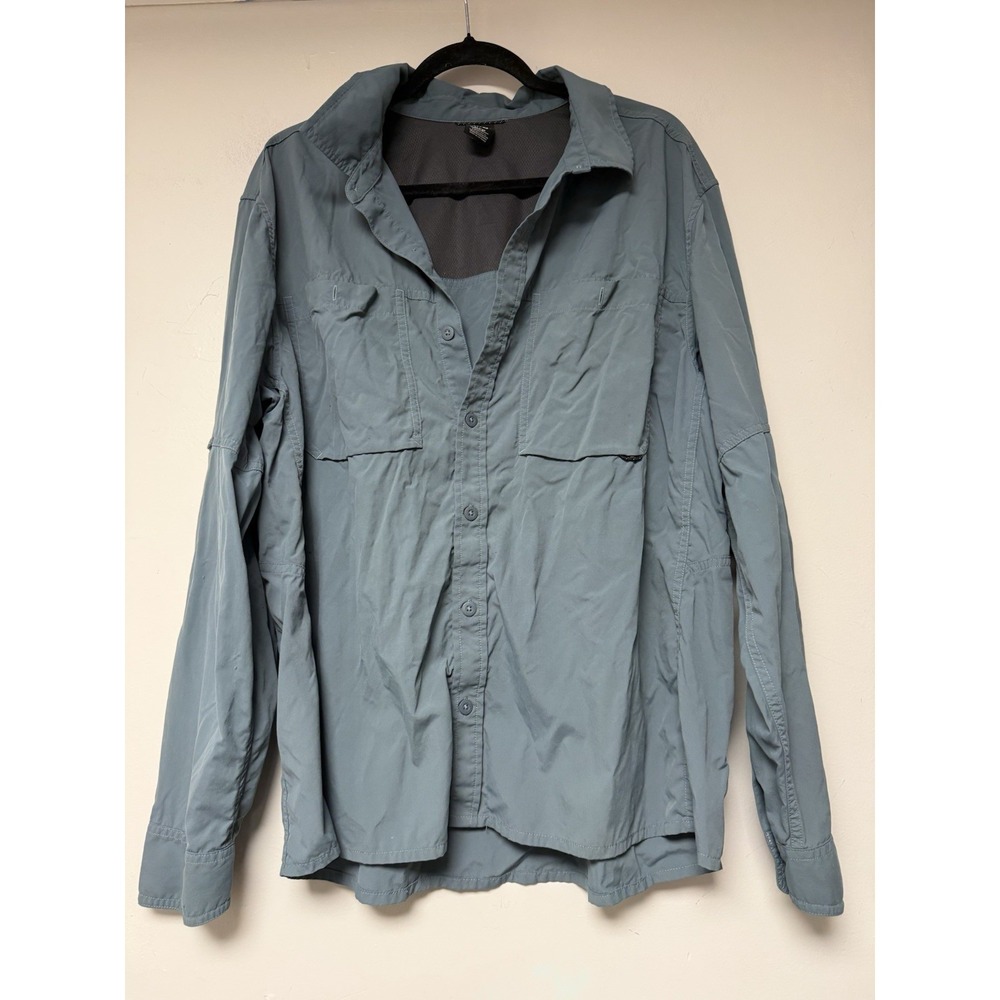 REI CO OP Blue Long Sleeve‎ Button Up Size XL